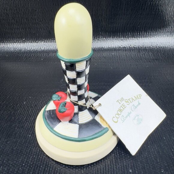 Vintage 1995 Brown Bag Cookie Art Apples Stamp Press Collectible New With Tags - Picture 12 of 12